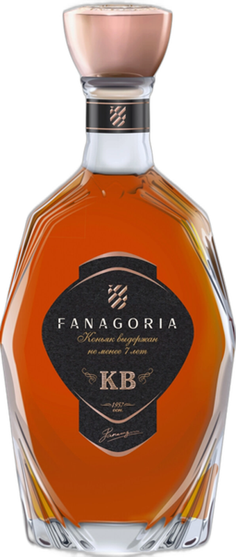Коньяк России марочный выдержанный "КВ" "ФАНАГОРИЯ"