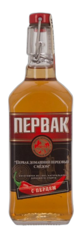 Настойка горькая "ПЕРВАКЪ ДОМАШНИЙ ПЕРЦОВЫЙ С МЁДОМ"