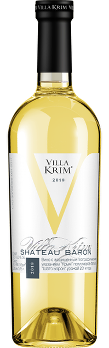 Шато Барон Villa Krim п/сладкое белое 0,75л