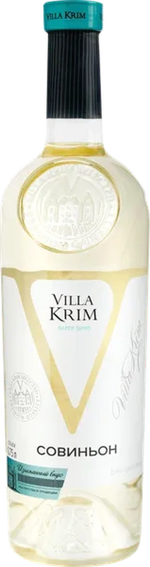 Вино сухое белое "Совиньон" VILLA KRIM