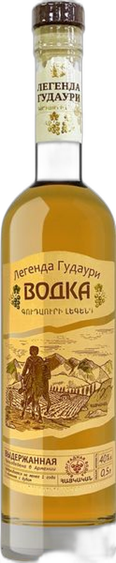 Спиртной напиток Виноградная водка "Легенда Гудаури" ЧАЧА Выдержанная 0.5 л.