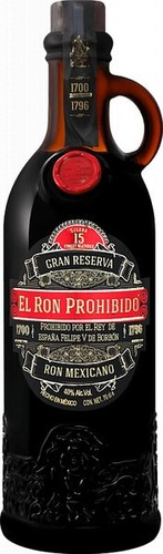 Ром выдержанный "Prohibido Gran Reserva" 0.75 л.
