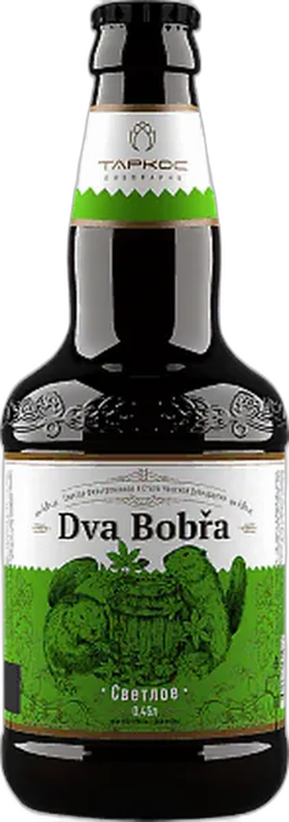 Пиво светлое пастеризованное фильтрованное «Два бобра»