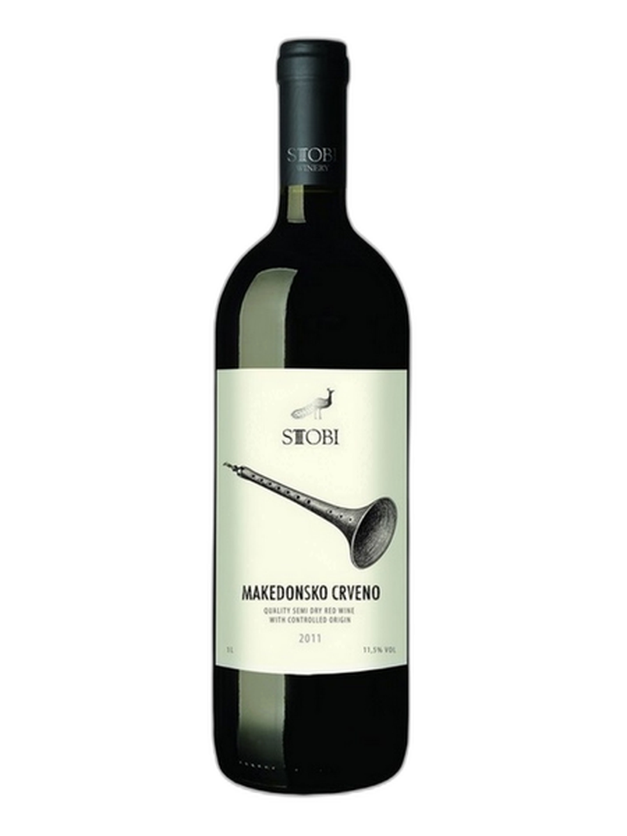 Вино красное полусухое "МАКЕДОНСКОЕ КРАСНОЕ"
