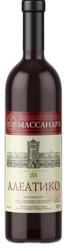 Алеатико сухое красное 0,75л Массандра