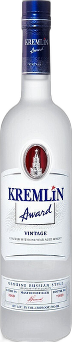Водка "КРЕМЛИН ЭВОРД ВИНТАЖ" ("KREMLIN AWARD VINTAGE")