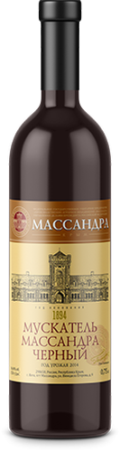 Мускатель Массандра черный ликерное 0,75л