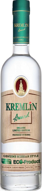 Водка "КРЕМЛИН ЭВОРД Органик Лимитед Эдишн" ("KREMLIN AWARD Organic Limited Edition")