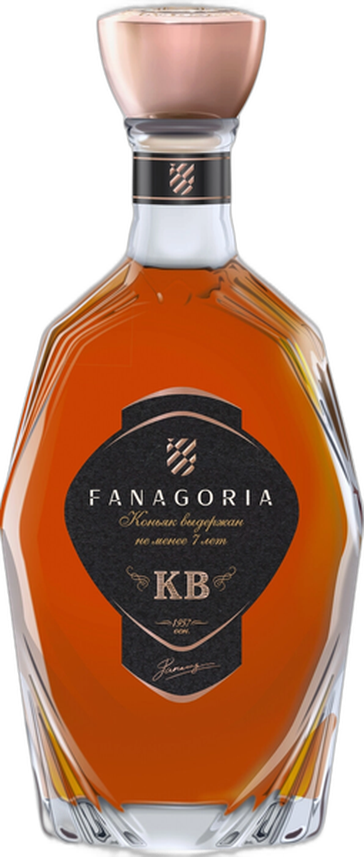 Коньяк России марочный выдержанный "КВ" "ФАНАГОРИЯ"