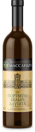 Портвейн Белый Алушта 0,75л