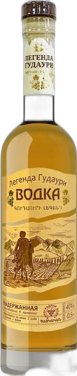 Спиртной напиток Виноградная водка "Легенда Гудаури" ЧАЧА Выдержанная 0.5 л.