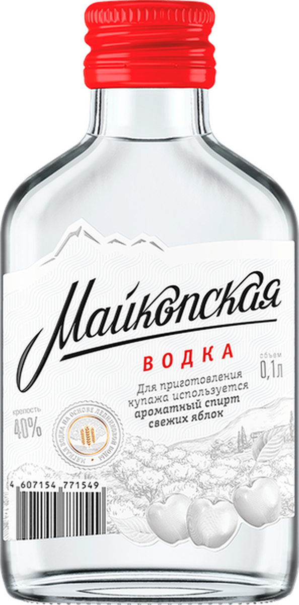 Водка "МАЙКОПСКАЯ" 0.1л