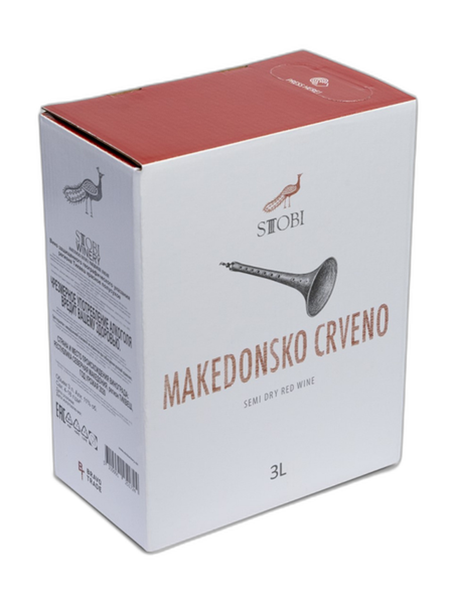 Вино красное полусухое «МАКЕДОНСКОЕ КРАСНОЕ»