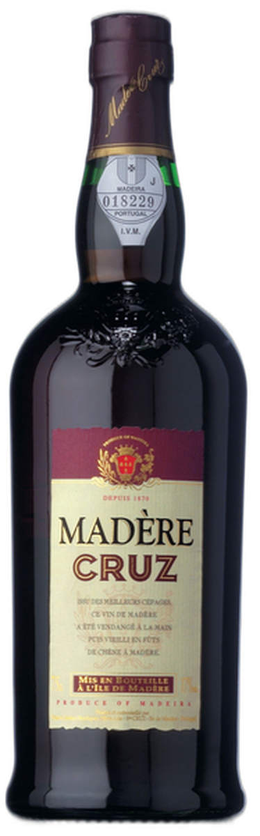 Крепленое вино крепкое (мадера) марочное "Мадера Круз", креп. 17%, 0,75л