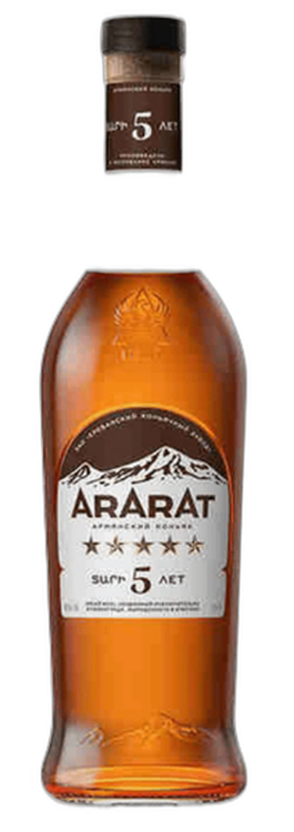 Коньяк Армянский ординарный пятилетний "АРАРАТ"