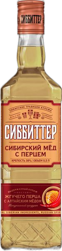 Настойка горькая «СИББИТТЕР СИБИРСКИЙ МЕД С ПЕРЦЕМ»