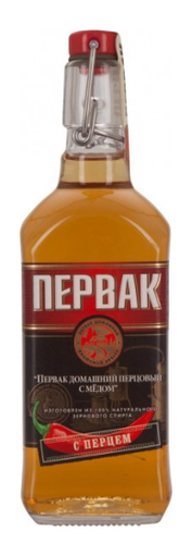 Настойка горькая "ПЕРВАКЪ ДОМАШНИЙ ПЕРЦОВЫЙ С МЁДОМ"