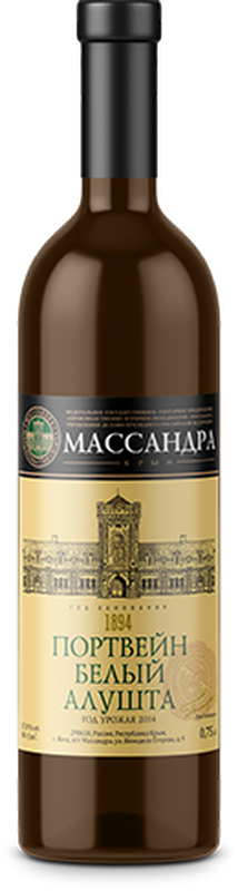 Портвейн Белый Алушта 0,75л